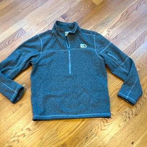 The North Face Men’s Gray Sweater Fleece Quarter Zip Pullover Size M